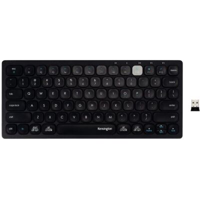 Tastatur (DE) Multi-Device Dual, Wireless, schwarz, drei Geräte gleichzeitig anschließbar