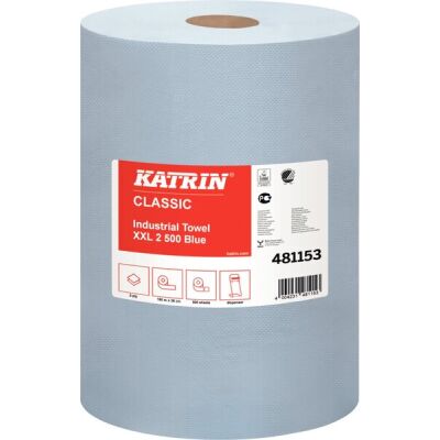 Putztuchrolle Classic XXL 2 blue laminated, 2-lagig, 38 x 36 cm