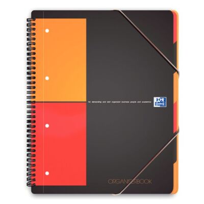 Oxford International Organisierbook A4+, kariert, 80 Blatt, 80g/qm,