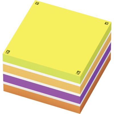 Haftnotiz Würfel Spot Notes 75x75mm, sortiert, 450 Blatt