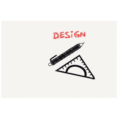 Whiteboard BOARD-UP 75x50 cm weiß lackiert, magnethaftend, ohne Rahmen