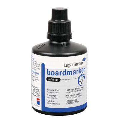 Boardmarker-Nachfülltinte, 100 ml, schwarz, Cap Off-Tinte.