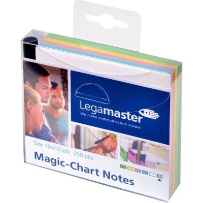 Magic Chart Notes 10 x 20 cm, weiß, haftet ohne Kleber, abwischbar,