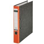 Ordner A4, 52mm Rücken, orange. Wolkenmarmor mit...