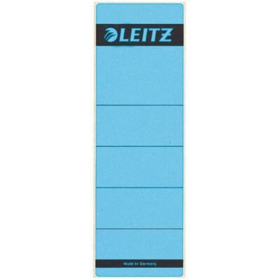 Rückenschild selbstklebend, kurz/breit, blau, Inhalt: 10 Stück, Maße: 61,5 x 192 mm