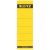 Rückenschild selbstklebend, kurz/breit, gelb, Inhalt: 10 Stück, Maße: 61,5 x 192 mm