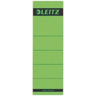 Rückenschild selbstklebend, kurz/breit, grün, Inhalt: 10 Stück, Maße: 61,5 x 192 mm