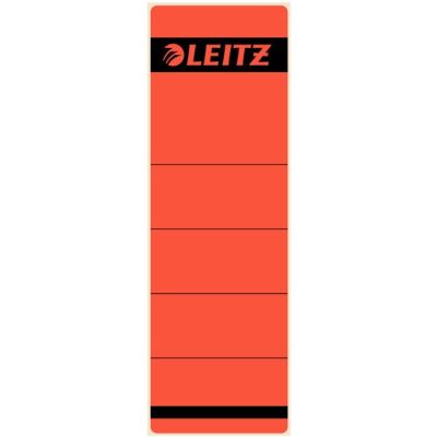 Rückenschild selbstklebend, kurz/breit, rot, Inhalt: 10 Stück, Maße: 61,5 x 192 mm