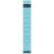 Rückenschild selbstklebend, lang/schmal, blau, Inhalt: 10 Stück, Maße: 39 x 285 mm