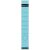 Rückenschild selbstklebend, lang/schmal, blau, Inhalt: 10 Stück, Maße: 39 x 285 mm