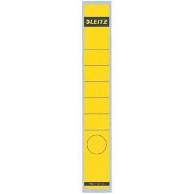 Rückenschild selbstklebend, lang/schmal, gelb, Inhalt: 10 Stück, Maße: 39 x 285 mm