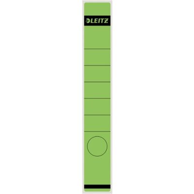 Rückenschild selbstklebend, lang/schmal, grün, Inhalt: 10 Stück, Maße: 39 x 285 mm