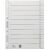 Trennblatt A4 Überbreite, grau, Liniendruck, Lochung geöst, Kraftkarton: 200g, Inhalt: 100 Stück, Maße: 240 x 300 mm