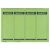 Rückenschild selbstklebend, kurz/breit, grün, Blatt mit 4 Schildern, Inhalt: 100 Stück, Maße: 61,5 x 192 mm