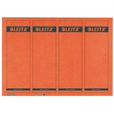 Rückenschild selbstklebend, kurz/breit, rot, Blatt mit 4 Schildern, Inhalt: 100 Stück, Maße: 61,5 x 192 mm