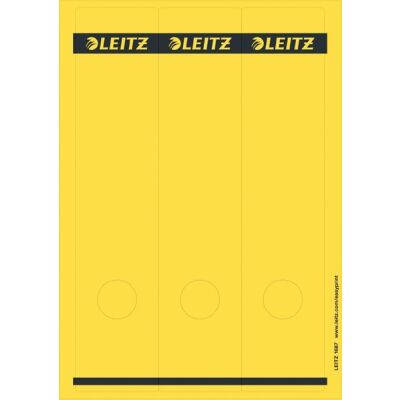 Rückenschild selbstklebend, lang/breit, gelb, Blatt mit 3 Schildern, Inhalt: 75 Stück, Maße: 61,5 x 285 mm