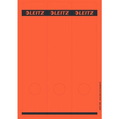 Rückenschild selbstklebend, lang/breit, rot, Blatt mit 3 Schildern, Inhalt: 75 Stück, Maße: 61,5 x 285 mm