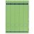 Rückenschild selbstklebend, lang/schmal, grün, Blatt mit 5 Schildern, Inhalt: 125 Stück, Maße: 38 x 285 mm
