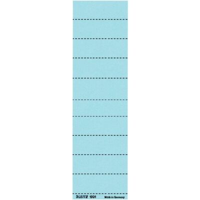 Blanko-Schildchen für Hängeregistratur, blau, 4-zeilig beschriftbar, perforiert, Karton: 120g, Inhalt: 100 Stück, Maße: 60 x 21 mm