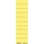 Blanko-Schildchen für Hängeregistratur, gelb, 4-zeilig beschriftbar, perforiert, Karton: 120g, Inhalt: 100 Stück, Maße: 60 x 21 mm