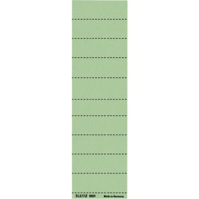 Blanko-Schildchen für Hängeregistratur, grün, 4-zeilig beschriftbar, perforiert, Karton: 120g, Inhalt: 100 Stück, Maße: 60 x 21 mm