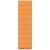 Blanko-Schildchen für Hängeregistratur, orange, 4-zeilig beschriftbar, perforiert, Karton: 120g, Inhalt: 100 Stück, Maße: 60 x 21 mm