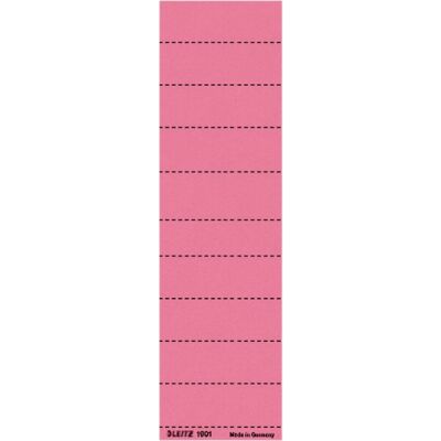 Blanko-Schildchen für Hängeregistratur, rot, 4-zeilig beschriftbar, perforiert, Karton: 120g, Inhalt: 100 Stück, Maße: 60 x 21 mm