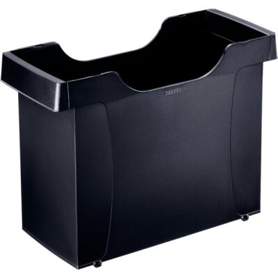 Hängempappenbox Uni-Box, schwarz, für A4 Mappen, Tragegriffe, Fassungsvermögen: ca. 20 Hängemappen, Maße: 400 x 275 x 170 mm