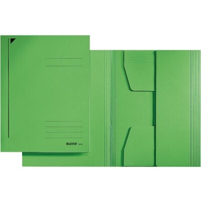 Jurismappe A4, grün, 3 Klappen, Fassungsvermögen: 250 Blatt, Karton: 430g