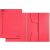 Jurismappe A4, rot, 3 Klappen, Fassungsvermögen: 250 Blatt, Karton: 430g