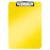 Klemmbrett WOW-Serie, DIN A4, Polystyrol, gelb, mit Metallklemmmechanik für 80 Blatt (80 g/m²) und Aufhängeöse