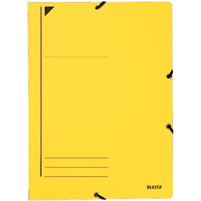 Eckspann-Mappe A4, gelb, Beschriftungslinien, Fassungsvermögen: 250 Blatt, Karton: 430g
