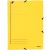 Eckspann-Mappe A4, gelb, Beschriftungslinien, Fassungsvermögen: 250 Blatt, Karton: 430g