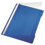 Schnellhefter A4, blau, transparenter Vorderdeckel, PVC,...