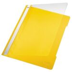 Schnellhefter A4, gelb, transparenter Vorderdeckel, PVC,...