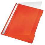 Schnellhefter A4, orange, transparenter Vorderdeckel,...