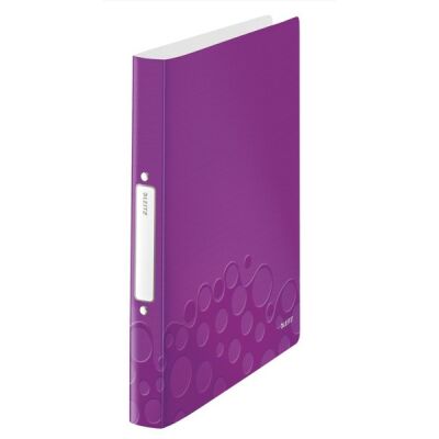 Ringbuch WOW A4, violett. 2-O-Ringmechanik, Ø 25mm. Aufgeklebtes Rückenschild. Maße: 314 x 257 mm.