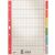Kartonregister A4, Tabe: blanko, 6tlg., farbige Tabe, 4-fach Lochung, Karton: 230g, Maße: 225 x 300 mm