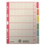 Kartonregister A5, Tabe: blanko, 6tlg., farbige Tabe,...