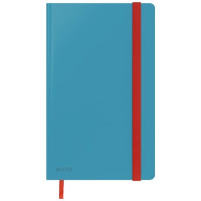 Notizbuch Cosy, A5, kariert, blau, Gummibandverschluss, 80 Blatt, Soft-Touch-Oberfläche, FSC®-zertifiziert