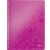 Collegeblock WOW A4, liniert, pink, 4-fach gelocht, spiralgebunden, 80 Blatt, 80 g/m², Sichthülle, 307x240x20mm