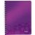 Collegeblock WOW A5, liniert, violett, 2-fach gelocht, mikroperforiert, spiralgebunden, 80 Blatt, 80 g/qm, Sichthülle, PP-Einband, Maße: 307x240x20mm