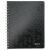 Collegeblock WOW A5, kariert, schwarz, 2-fach gelocht, mikroperforiert, 80 Blatt, 80 g/m², 181 x 20 x 215 mm