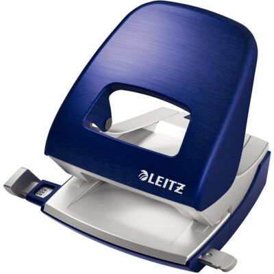 Locher New NeXXt Style titan blau, Stanzleistung: 30 Blatt, mit Anschlagschiene