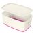 Aufbewahrungsbox WOW MyBox mittel + Deckel, weiß/pink-met., Kunststoff, Fassungsvermögen: 18 l, Maße: 318 x 198 x 385 mm