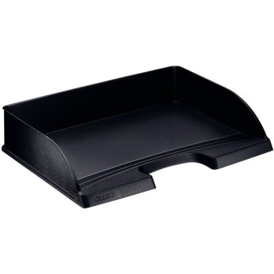 Briefkorb Plus Querformat schwarz, C4 quer, stapelbar, passend für Übergrößen wie Hängmappen, Maße: 363 x 70 x 273 mm