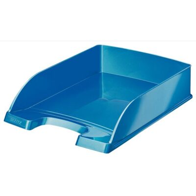 Briefkorb WOW blau, C4, stapelbar, Maße: 255 x 70 x 357 mm