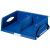 Ablagekorb Sorty Querformat blau, C4, großes Fassungsvermögen, unterteilbar mit Trennwand, stapelbar, Maße: 405 x 125 x 300 mm