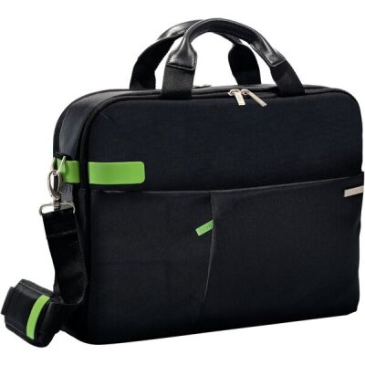 Laptoptasche Complete 15.6" Smart Traveller schwarz, 18 Fächer, Trolley-Befestigung, Reißverschluss, Leder-Tragegriffe, Maße: 100 x 310 x 410 mm