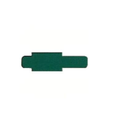 Stecksignal dunkelgrün, für Pendelregistratur, 10 mm überstehend, Hartfolie, Maße: 55 x 10 x 95 mm